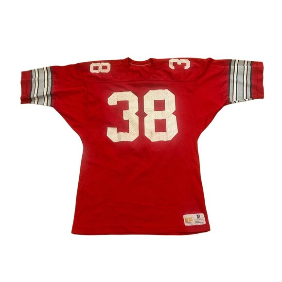 Rare 1970's Russell Athletic Ohio State Buckeyes #38 Football Jersey Size Medium - Picture 1 of 7